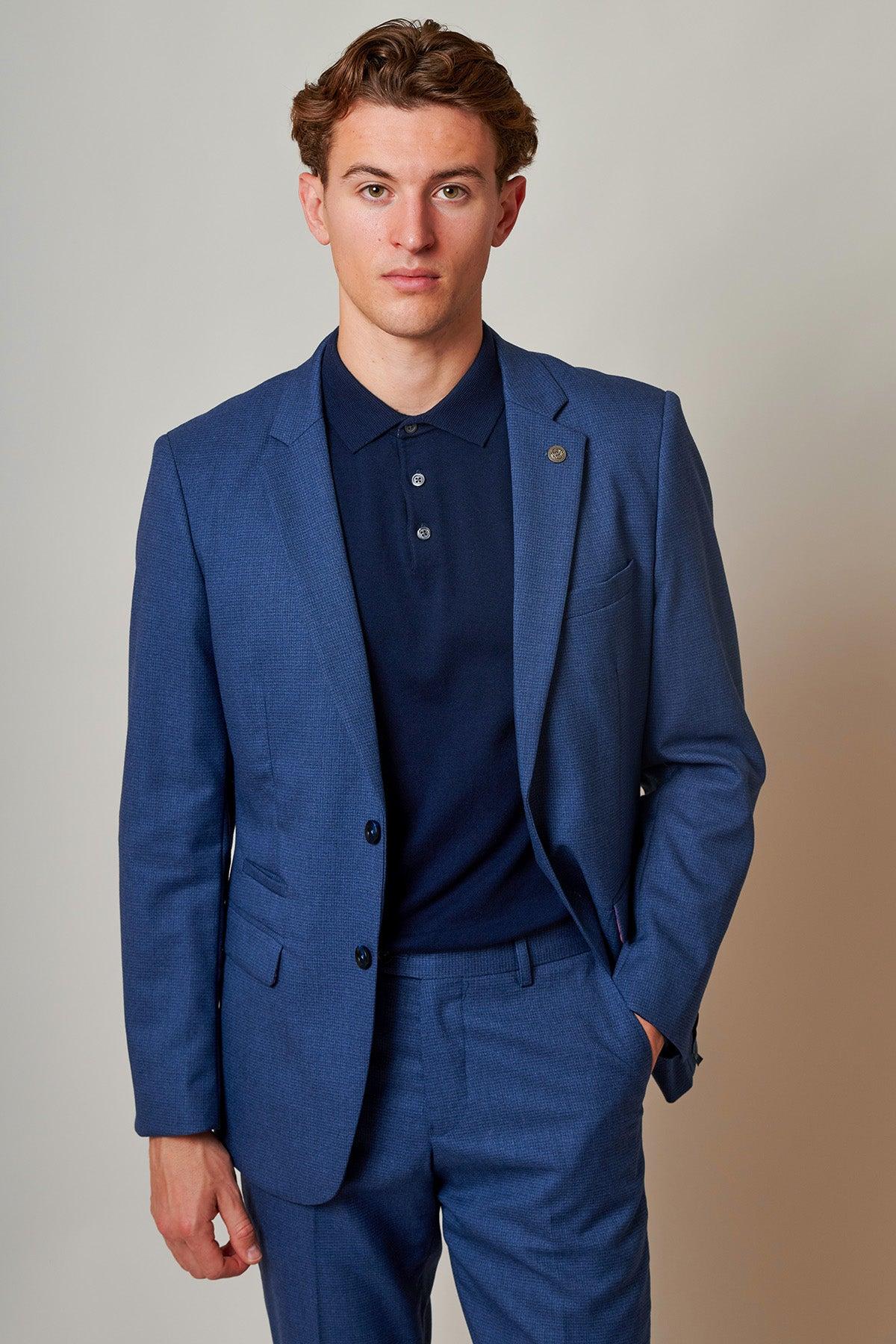 ASHLEY - Navy Blue Two Piece Suit - Image 8