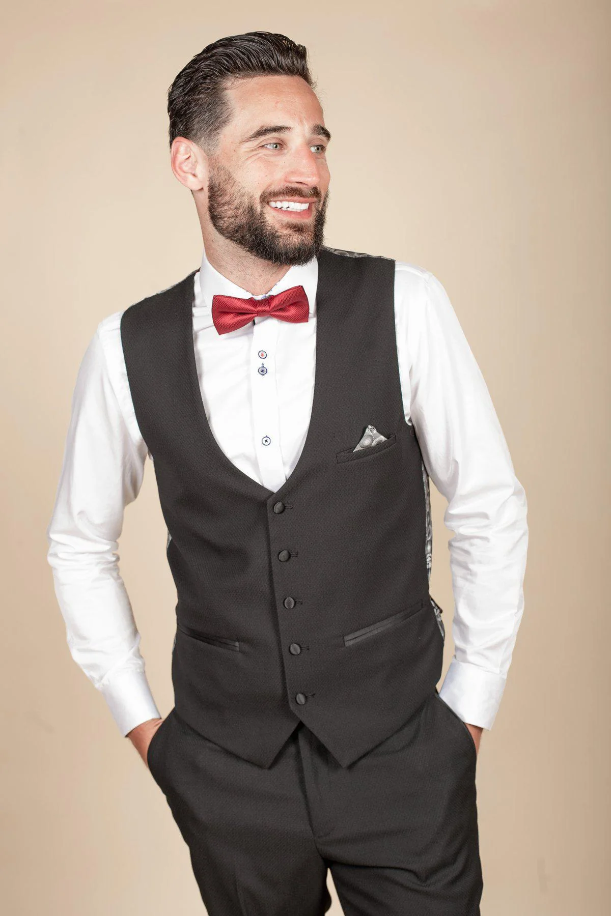 'I'm A Celebrity Get Me Out Of Here' 2022 Runner Up Owen Warner in Dalton Black Tuxedo - Image 11