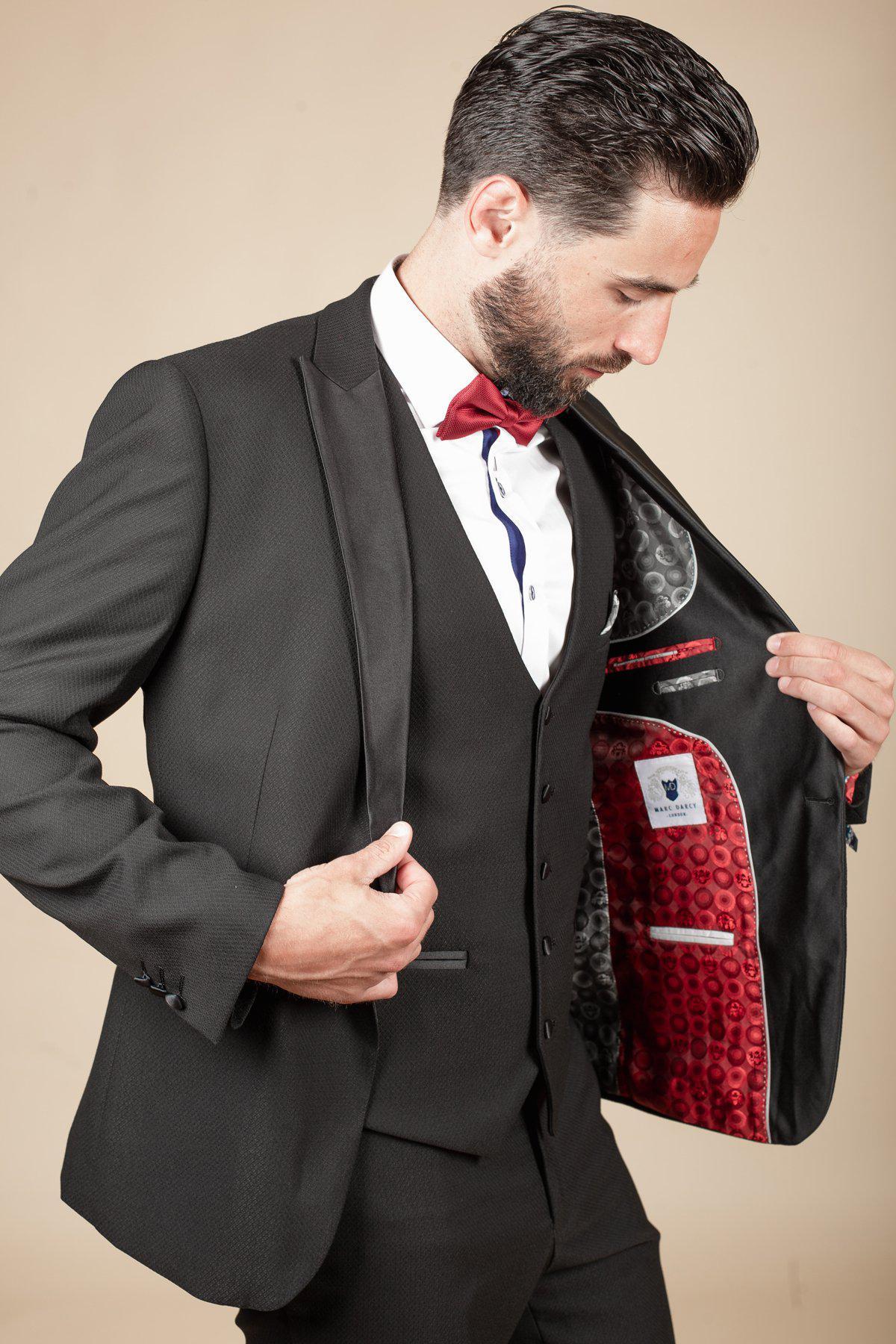 'I'm A Celebrity Get Me Out Of Here' 2022 Runner Up Owen Warner in Dalton Black Tuxedo - Image 7