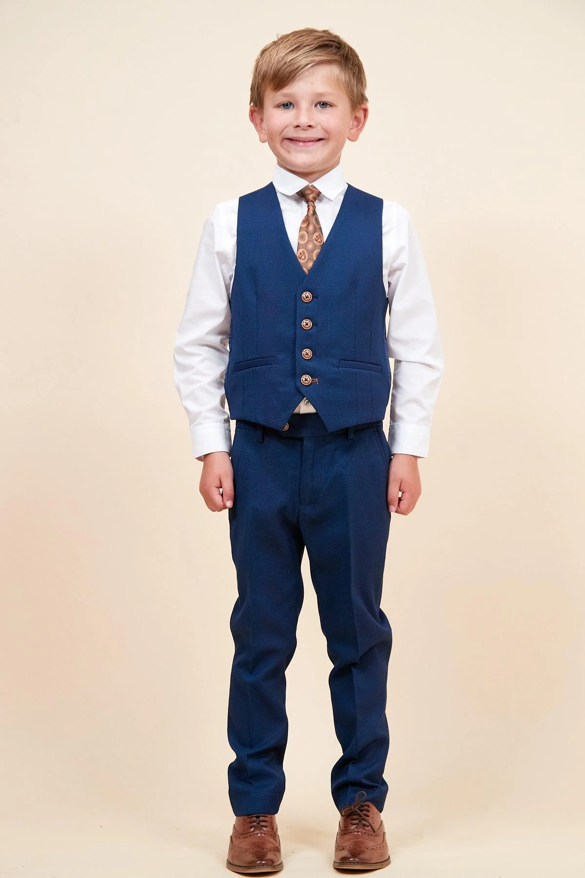 MAX - Childrens Royal Blue Three Piece Suit - Image 6