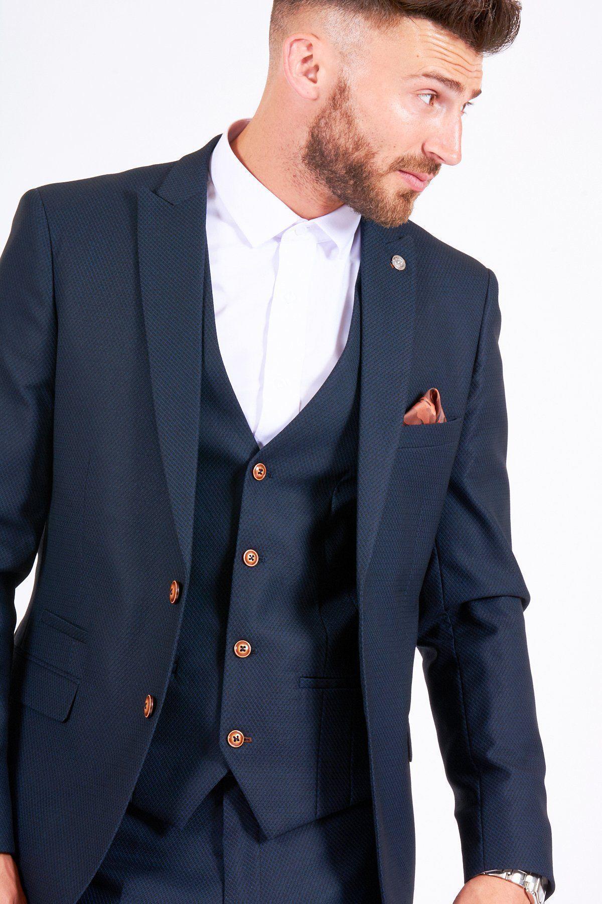 Eastenders' Martin Fowler (James Bye) in Max Navy Suit - Image 3