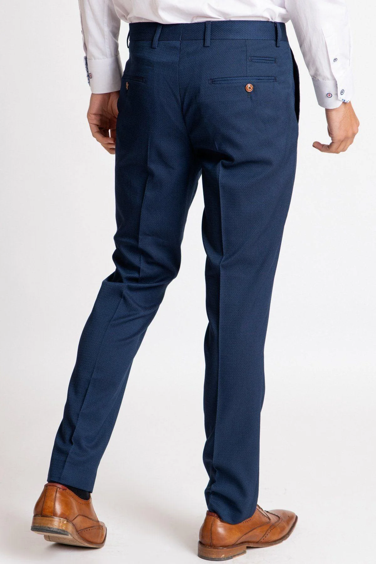 Boca Juniors Midfielder Ander Herrera in Max Royal Blue Suit - Image 11