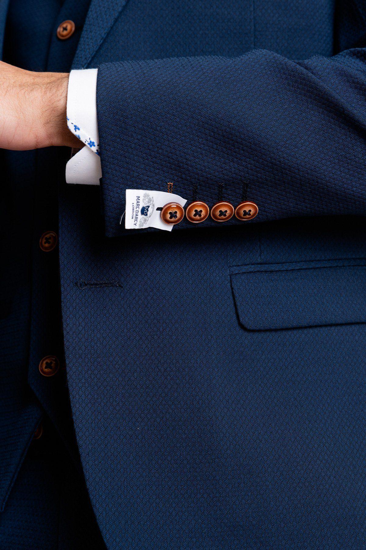 Boca Juniors Midfielder Ander Herrera in Max Royal Blue Suit - Image 7