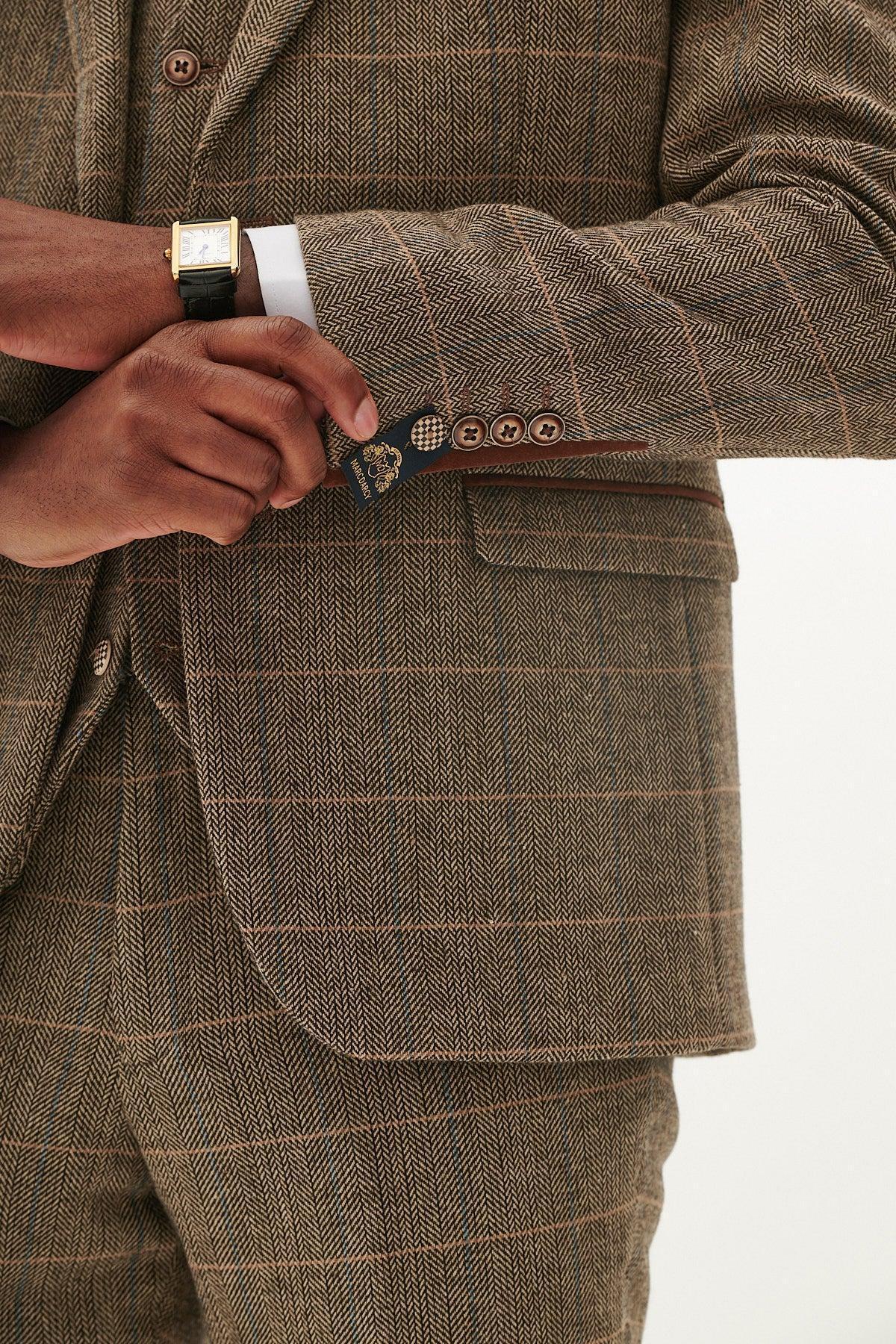 TED - Tan Tweed Check Blazer - Image 6