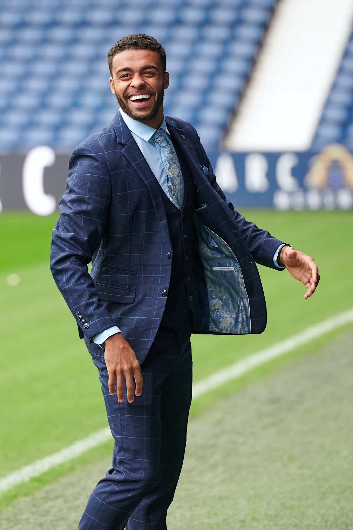 The WBA Collection - Edinson Navy & Sky Check Suit - Image 4